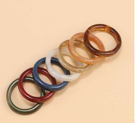 7pcs Resin Ring