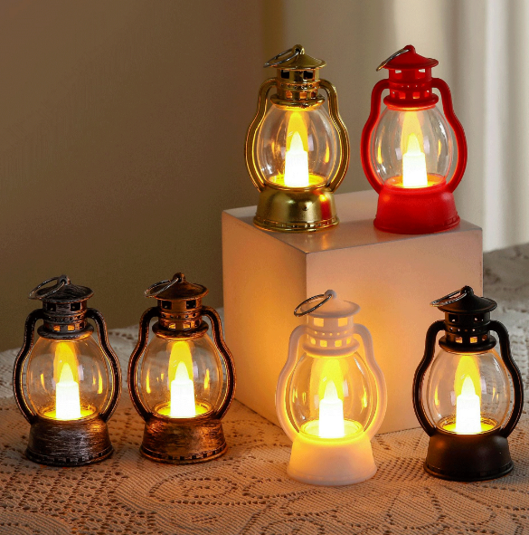 1pc Plastic Night Light, Modern Lantern Design LED Night Lamp For Home