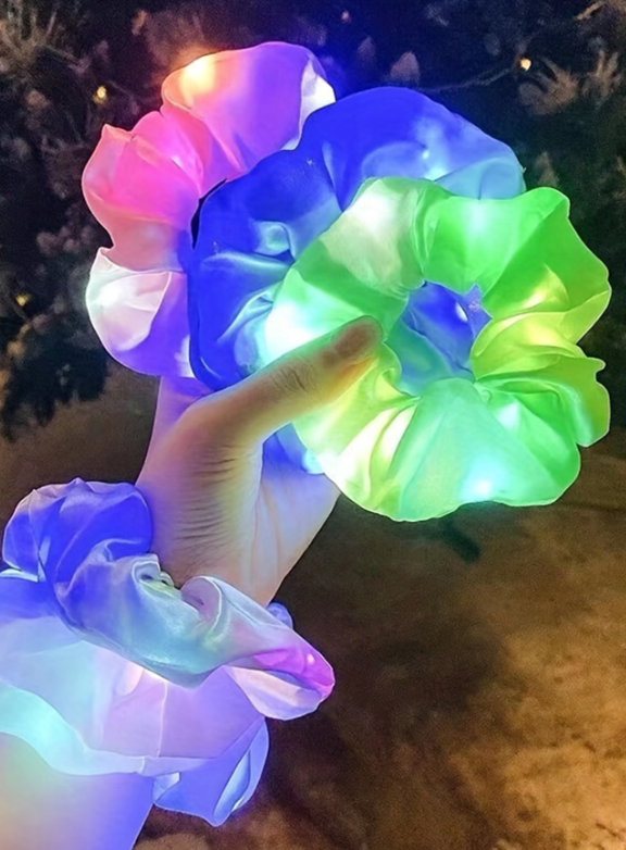 1pc Copper Night Light, Creative Scrunchie Design Decoration Light For Gift