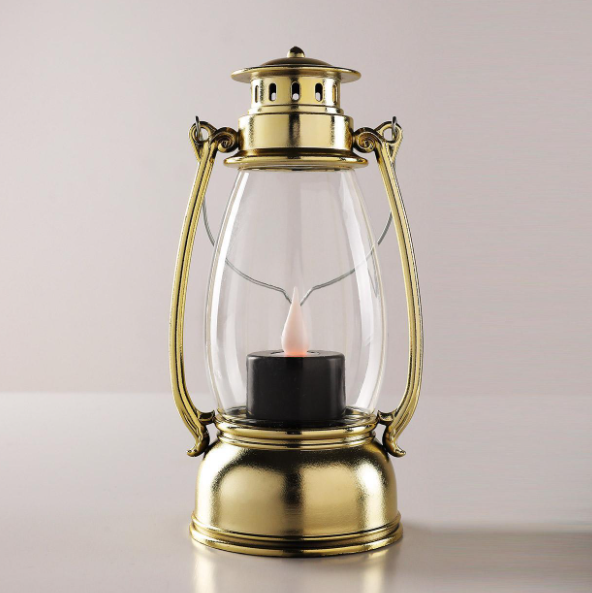 1pc Plastic LED Decoration Lantern, Modernist Decoration Lantern For Camping