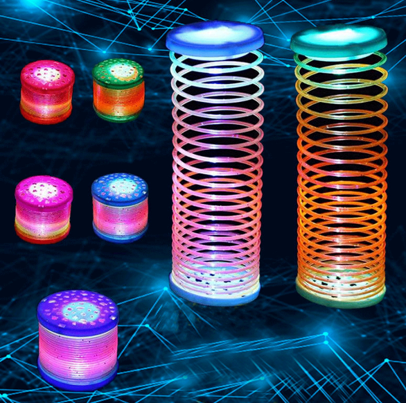 1pc Plastic Night Light, Creative Spring Ring Design LED Night Lamp For Home