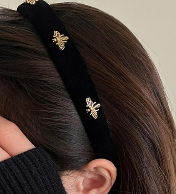 1pc Women Bee Decor Fashion Headband For Hair Decoration