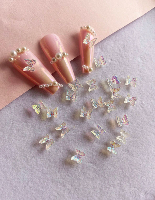 20pcs Butterfly Design Nail Art Decoration