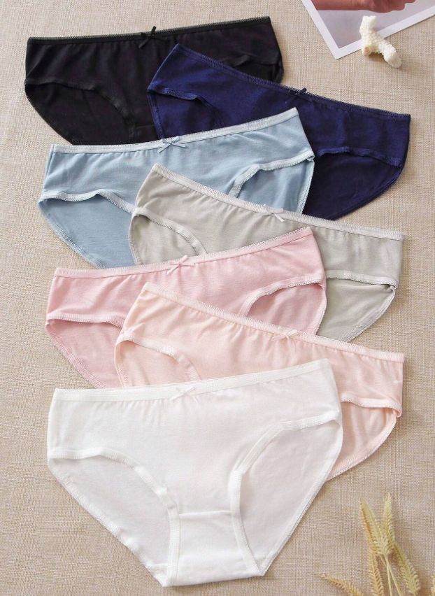 7pack Solid Panty Set
