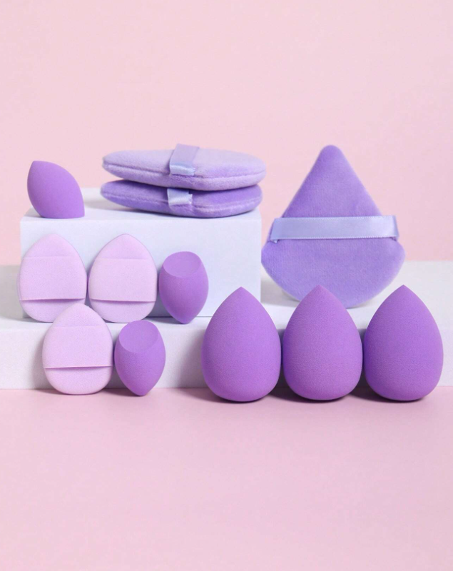 6pcs Makeup Sponge & 6pcs Puff
