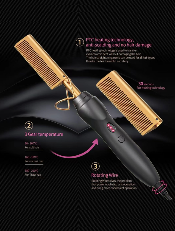 1pc ABS Electric Hair Brush, Modern Multifunctional Hair Brush For Home