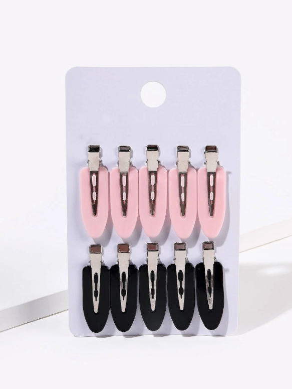 10pcs Simple Duckbill Hair Clip No Crease Hair Clip No Bend Hair Clips Flat Duckbill Hair Barrette for Hair Styling