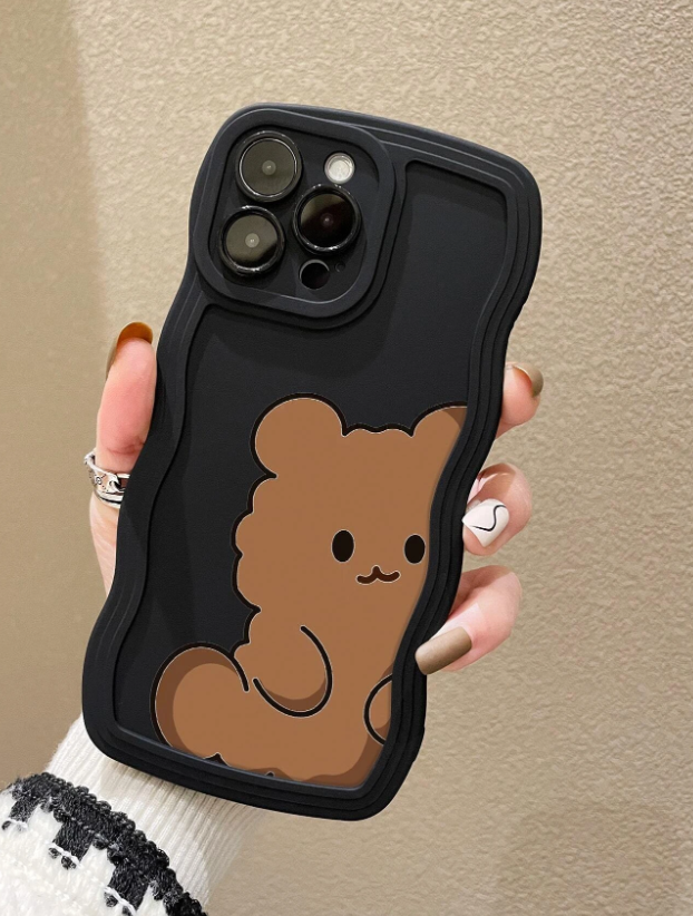 Cartoon Bear Print Phone Case