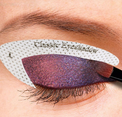 4قطعات/طقم مكياج العين مرسام قالب بطاقة , ظلال عيون بطانة ملصق مستحضرات تجميل أداة