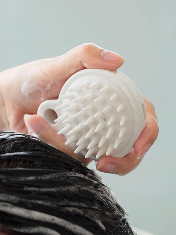 1pc Random Color Scalp Cleaning & Massaging Brush For Hair Shampooing And Bathing