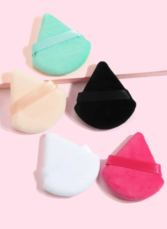 5pcs Makeup Tools Set Sponge Puff Powderdry Powder Velvet Mini Portable Reusable Dry Wet Dualuse Soft Face Cosmetics
