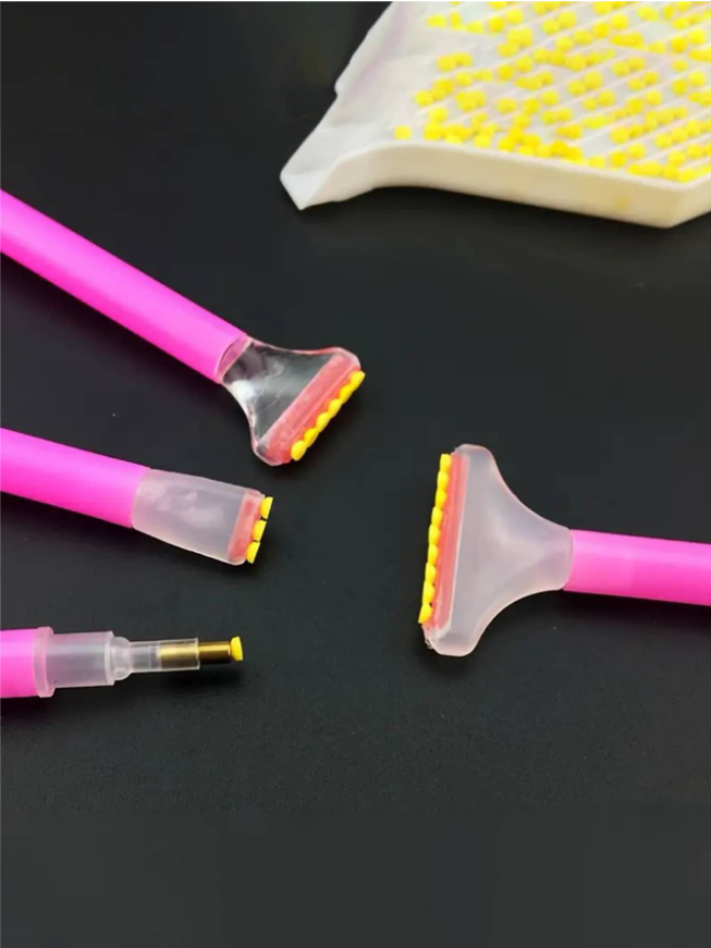 3 قطعة / الحزمة حجر الراين لوحة الشمع قلم مع 3/6/9 تدريبات DIY الحرف اليدوية أدوات , حجر الراين أداة الى سريع و بسيط مسحة ل الحجر الراين الى قماش