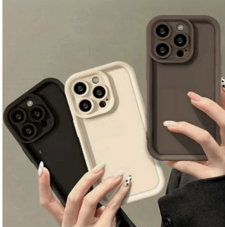 3 قطع من حافظة الهاتف ذات الملمس الجلدي غير اللامع المتوافقة مع هاتف Iphone