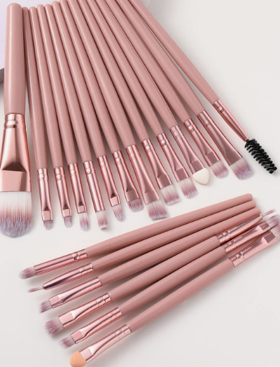 20 قطعة مجموعات فرش المكياج جودة عالية لألياف الاصطناعية شعر ظلال عي