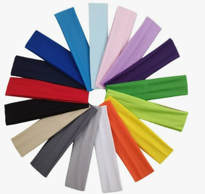 1pc حزام رأس نسائي مرن للارتداء اليومي، الرياضة، اليوغا، تطهير الوجه، الخ متوفر بـ17 لو