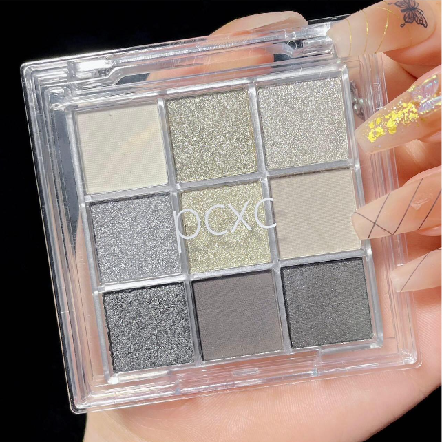 9 ألوان لوحة ظلال العيون , قطعة واحدة بيرليسسينت بخير متلألأ ليس من السهل خلع المكياج ضد للماء ظلال عيون طبق مكياج العين منتج