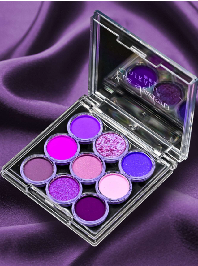 9 ألوان ظلال العيون لوحة مكياج , مادة متلألأ يدوم طويلا ظلال عيون Y2K