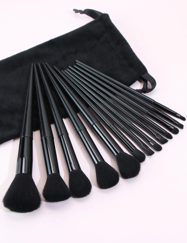 13-delige make-upborstelset met tas