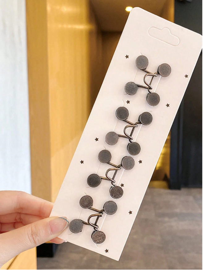 4قطع ضاغط مخفي للخصر مع معدل زر قابل للتعديل، اكسسوارات ملابس تنحيف