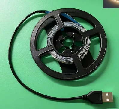 1 قطعة شريط إضاءة Usb أبيض دافئ، 60 Led/م مصباح Led مرن غير مقاوم للماء للتلفزيون