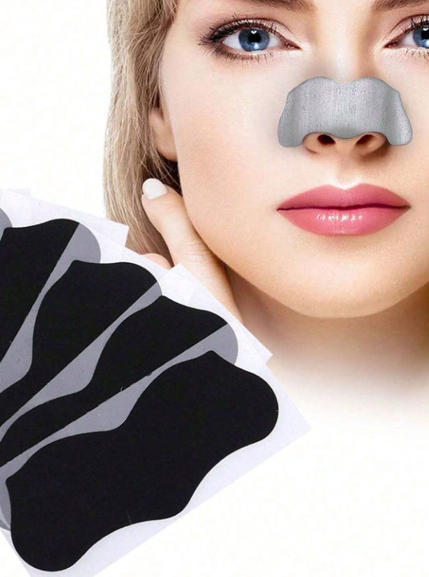 20 قطعة من قناع الأنف لتقشير الرؤوس السوداء من فحم الخيزران لتقليص المسام وإزالة حب الشباب