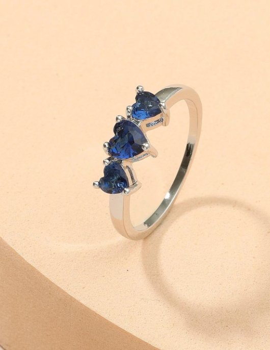 Anneau À Détail Cœur Pour Femme Pour Fête banquet Mariage