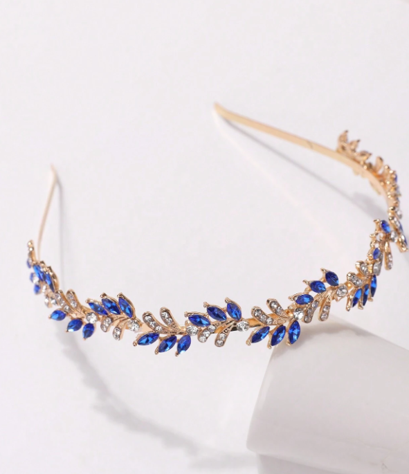 Bandeau Couronne En Strass Pour Femmes, 1 Pièce, À La Mode, Doux, Anniversaire