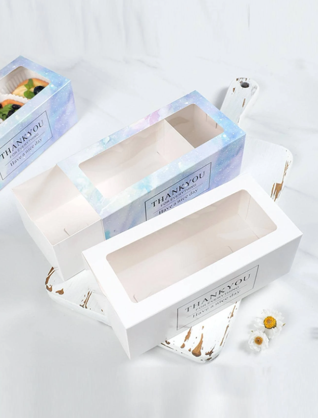 5 pièces Boîte D'emballage Graphique De Slogan