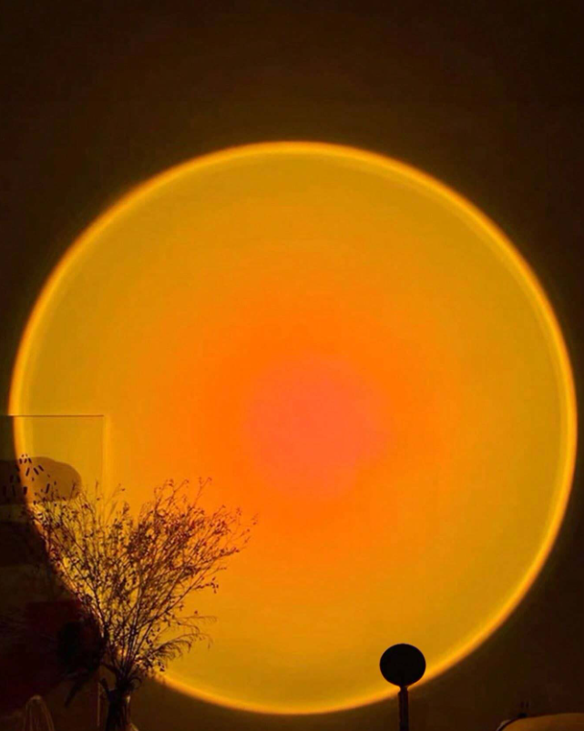 1pc Lumière De , Lumière D'ambiance, Photographie Ins, Lumière De Maquillage, Lumière De , Chambre À Coucher, Lampe De Table De Projection De Chevet, Lumière De Crépuscule De , Interface Usb