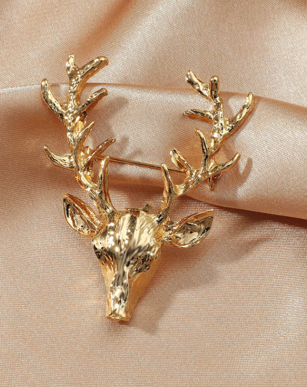 Broche design tête de renne