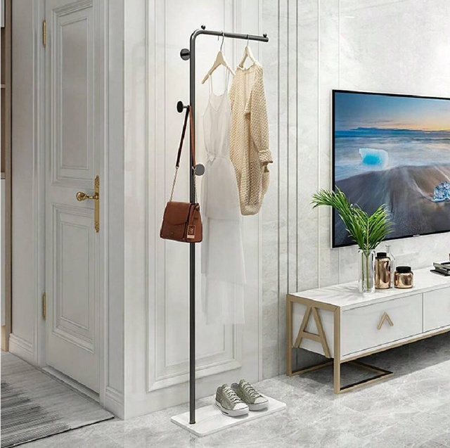 1pc Modern Nordic Style Ins Popular Stand Coat Rack For Bedroom, Living Room, Easy Assembly