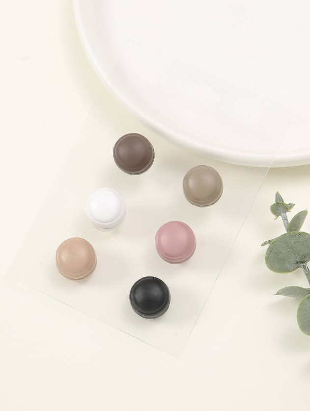 6pcs Women's Fashionable Casual Magnetic Buckle Scarf Clip