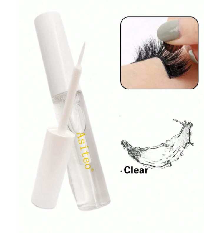 1 Piece 5ML Clear Color Eyelash Glue Makeup Faux Mink Eyelashes Adhesive Quick Dry Waterproof Long-lasting Lashes Adhesive Faux Mink False Eyelashes Glues