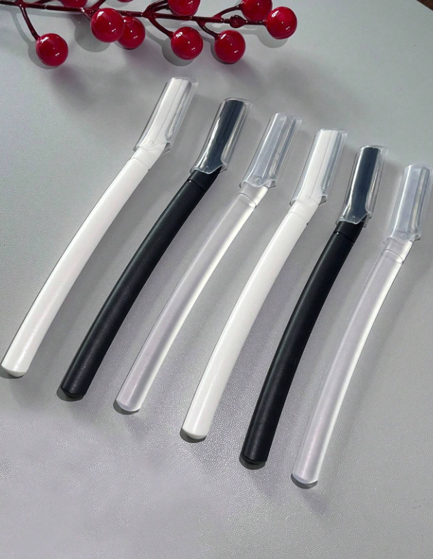 6pcs Eyebrow Trimmer Set With Safety Guard, Suitable For Beginners, Men And Women, Safe Micro-Blade Shaver For Trimming Eyebrows And Facial Hair