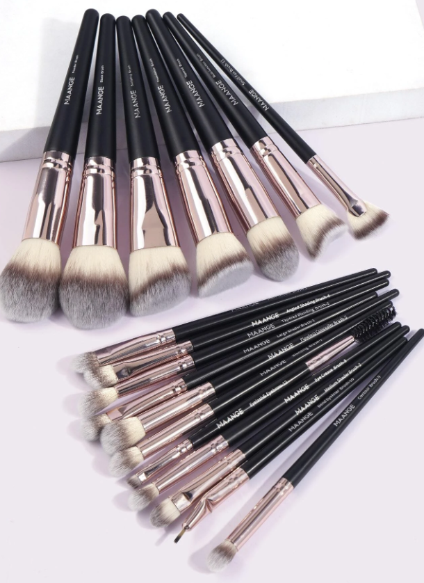 18 قطعة مكياج احترافي فرشاة طقم