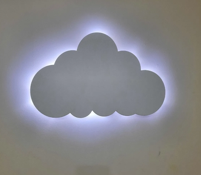 Çocuk, Bebek Odası Duvar Lambası Bulut