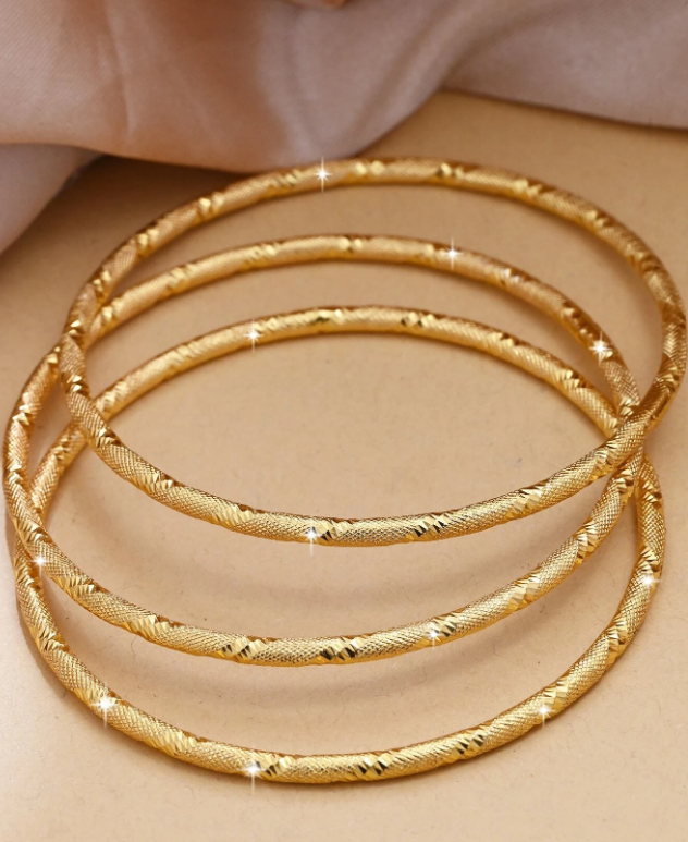 3 قطع مجموعة أساور رفيعة مصممة بتصميم دوار عصري للحفلات والأعياد والزواجات والهدايا والمجوهرات
