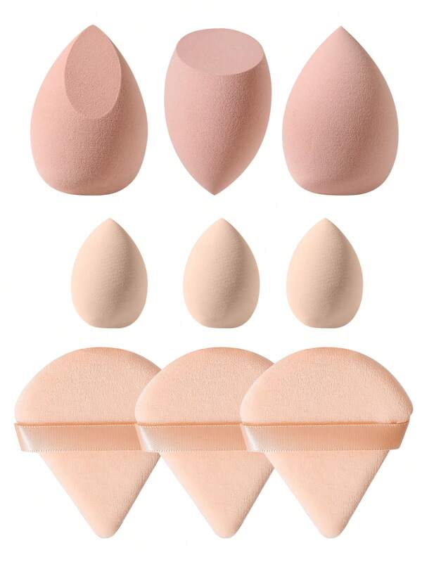 3 قطع كبير اسفنجة مكياج و 3 قطع صغير اسفنجة و 3 قطع