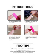 Load image into Gallery viewer, Get Glamorous with 24pcs Long Coffin Pink Ombre Glitter Rhinestone Fake Nail &amp; 1sheet Tape &amp; 1pc Nail File
