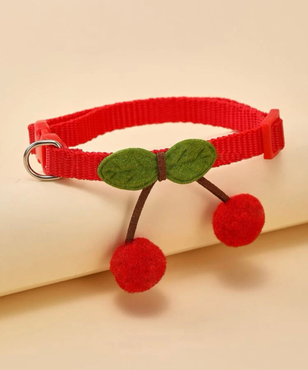 1pc Cherry Decor Pet Collar