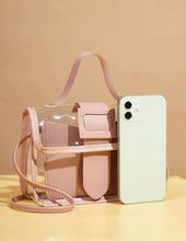 Load image into Gallery viewer, Mini Clear Buckle Decor Flap Satchel Bag
