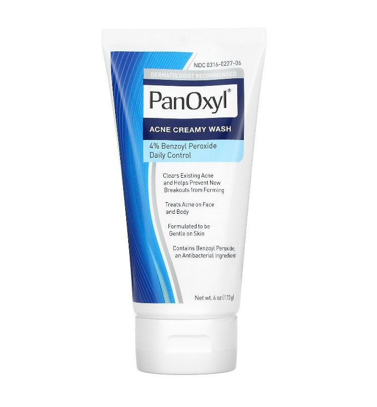 Acne
Creamy Wash, Benzoyl Peroxide 4%
Daily Control, 6 oz (170 g)