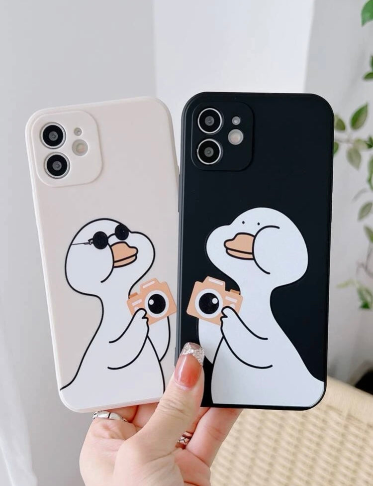 2pcs Cartoon Duck Phone Case