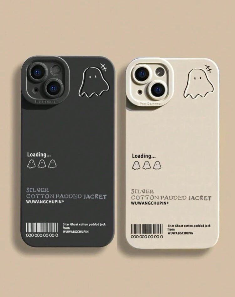 2pcs Painted Straight Edge Thickened Anti-Fall Mobile Phone Case Compatible With IPhone Samsung Xiaomi Huawei Redmi