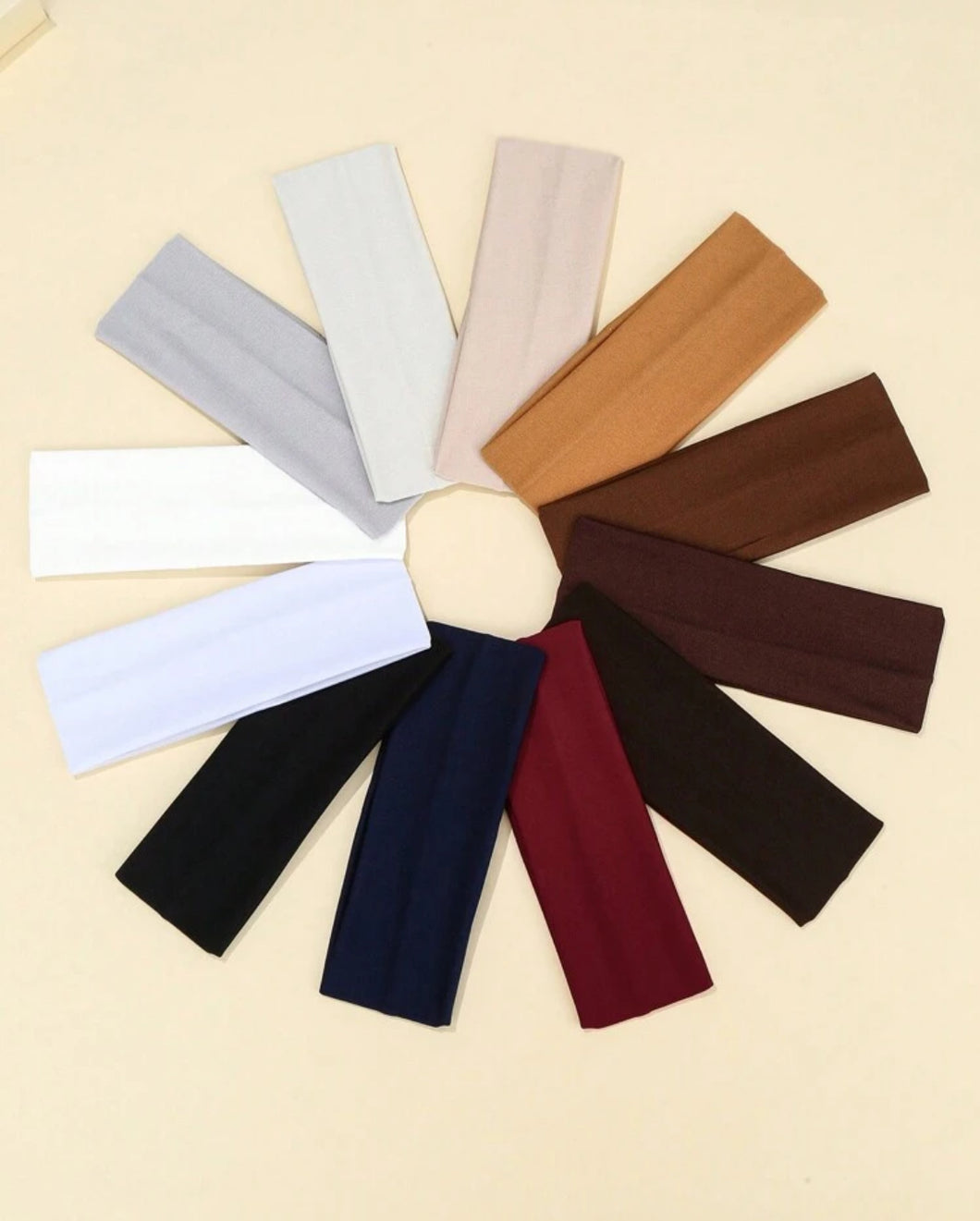 5 قطع من شريط الرأس الرياضي الرمادي الواسع للعرض