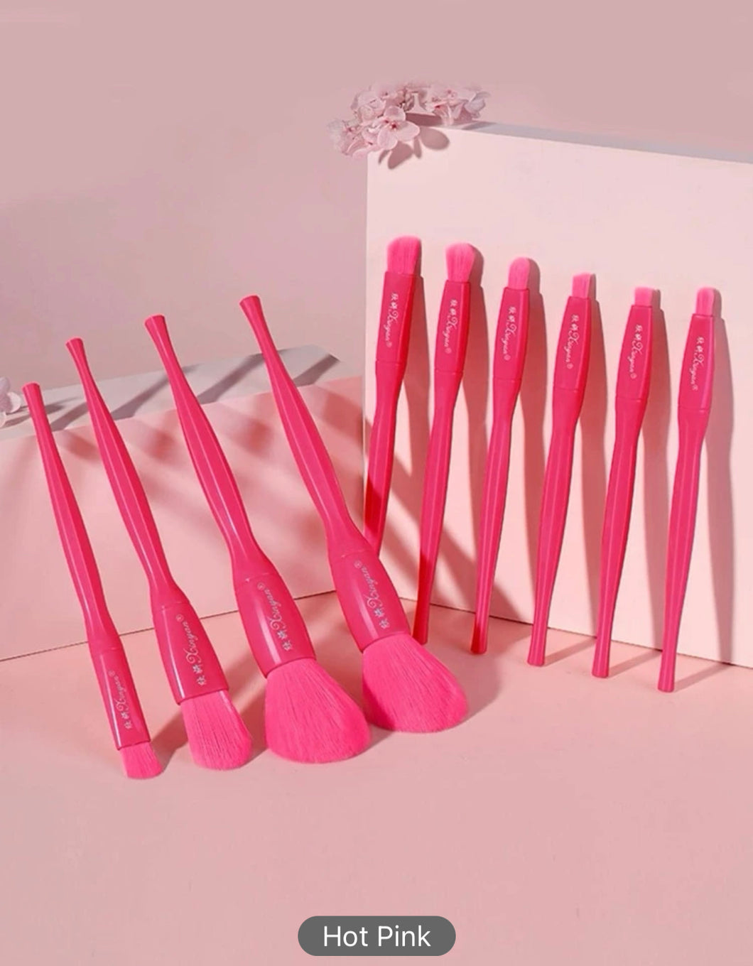 Cosmetic Brush,10Pcs Makeup Brush Sets Premium Synthetic Hair Eyeshadow Blending Brush Sets Cosmetics Tools For Face And Eyes