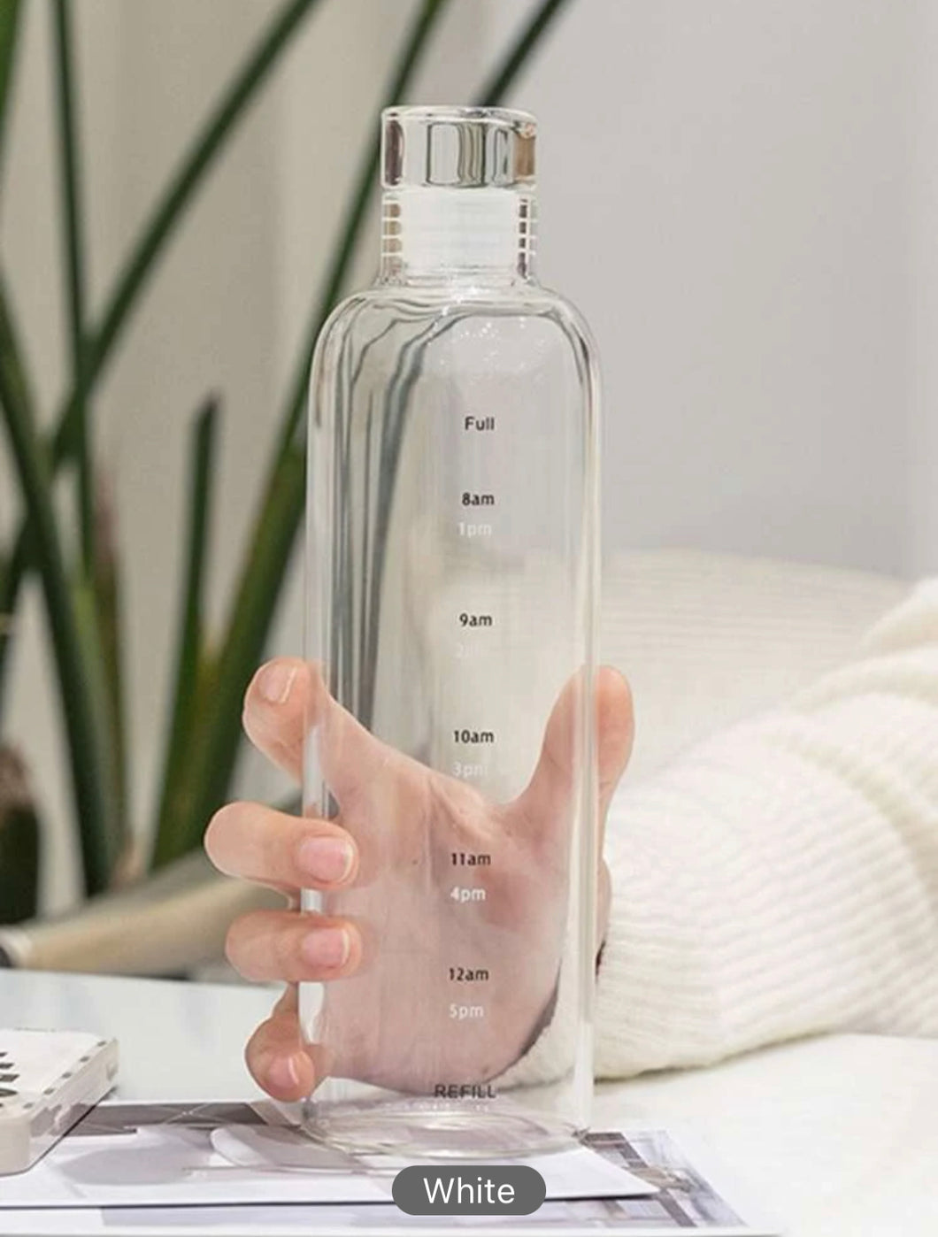 1pc Plastic Water Bottle, Modern Clear Water Bottle For Home
