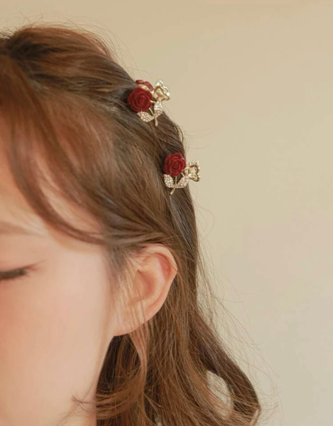 2pcs Flower Decor Hair Claw