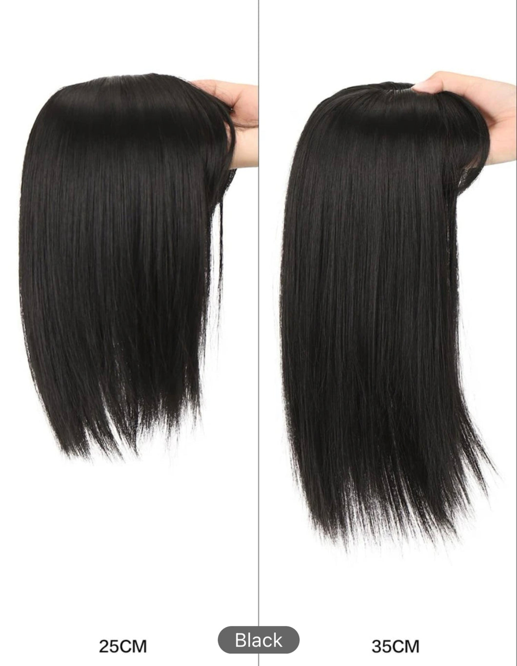 1PC Women's Wig Head Wig With Bangs Clip On Bangs Wig Wig Head Cover Ladies Wig Wig Hair Piece Hair Thinning 10/14 Inches  natural black