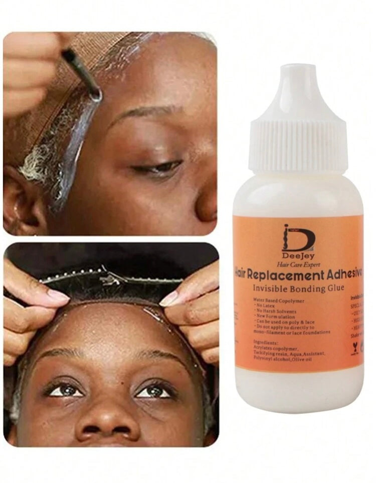 38ml/1.3oz Wig Glue Invisible Bonding Glue Hair Replacement Adhesive For Poly And Lace Hairpiece Wig Toupee Systems